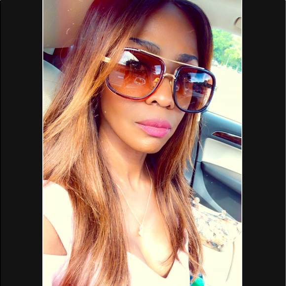Square oversize sunglasses main image 4